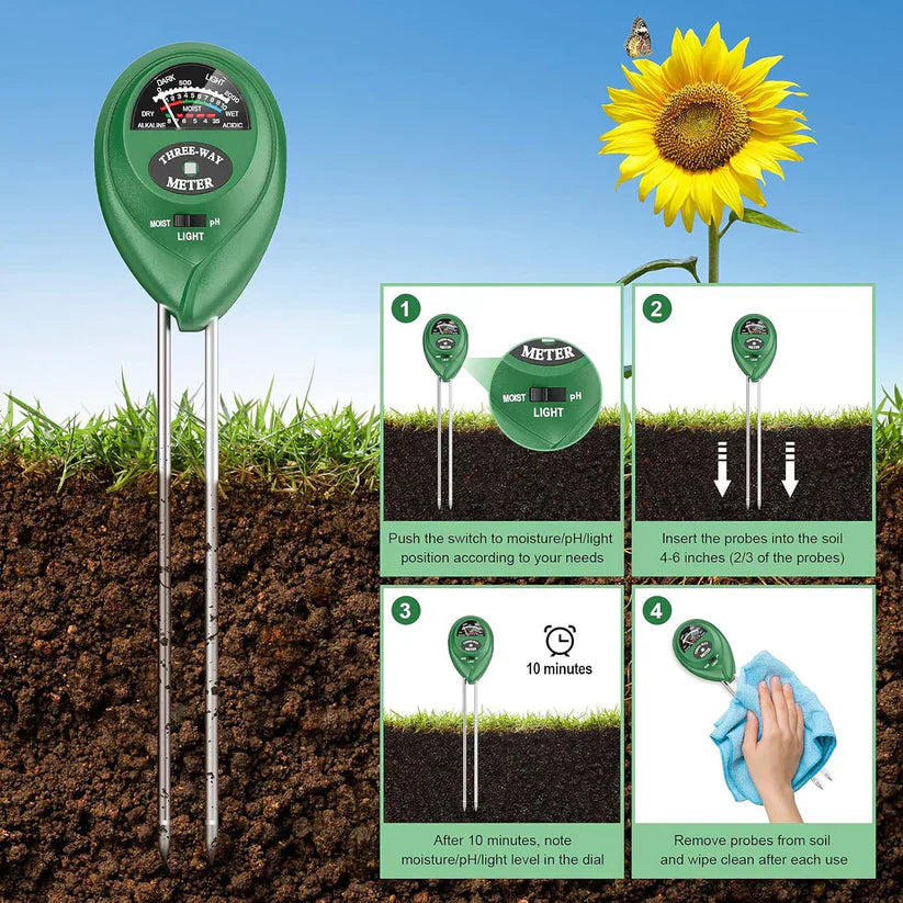 VitaSoilzy™ 3-in-1 Soil Test Meter